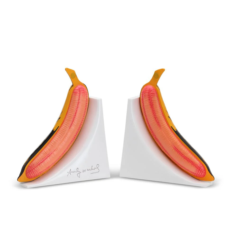 Kidrobot x Andy Warhol Resin Banana Bookends - Yellow Edition - Image 4