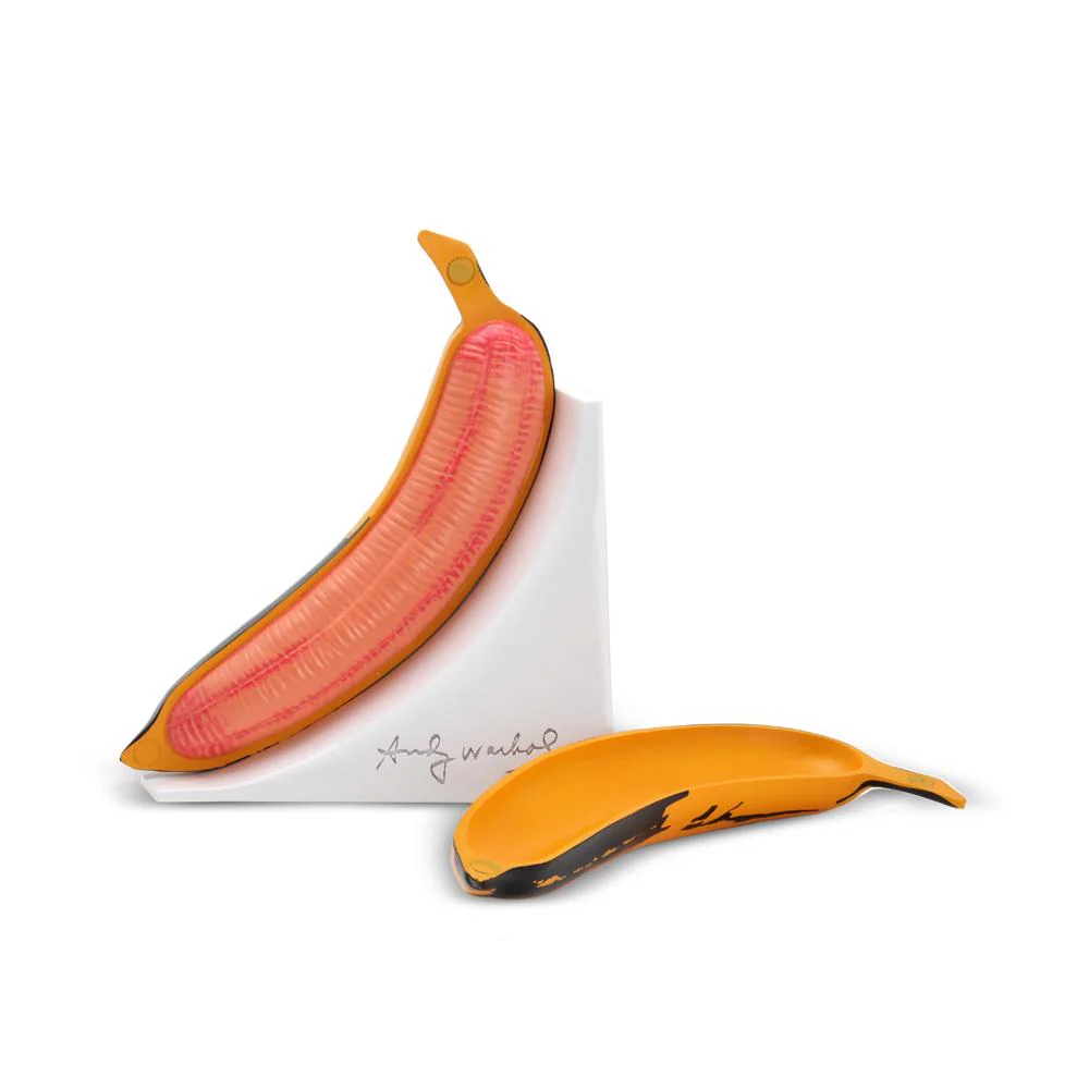 Kidrobot x Andy Warhol Resin Banana Bookends - Yellow Edition - Image 5