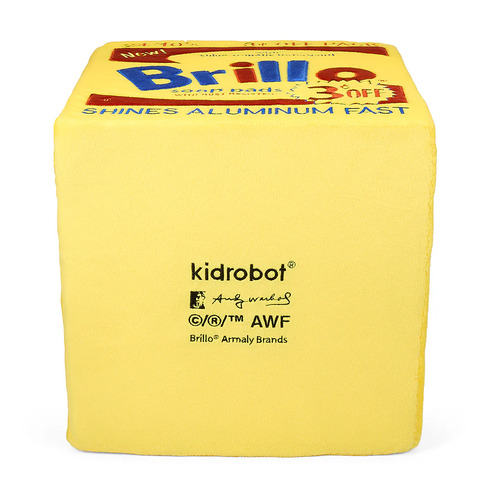 Andy Warhol 12” Yellow Brillo Box Giant Art Plush - Image 10