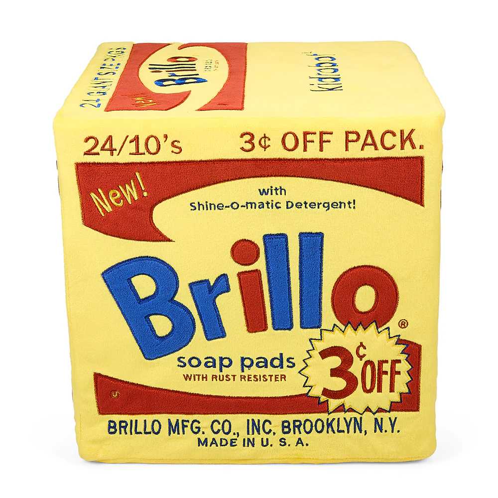 Andy Warhol 12” Yellow Brillo Box Giant Art Plush - Image 7